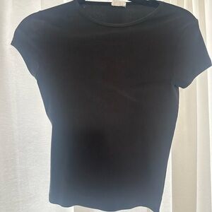 cotton on fitted black tee